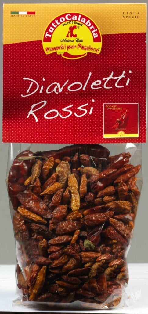 Whole dried chilli 15x50g. Calabrian diavoletti rossi, whole dried chilli peppers. Order now at www.cibosano.co.uk