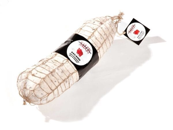 Salcis salame toscano 3kg. Salami with garlic and pepper, typical taste of real Tuscany. Order now at cibosano.co.uk