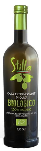 Stilla EVO olive oil organic 100%. Thanks to its delicate taste, it is particularly suitable for fish, meat and vegetable dishes.