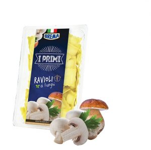 Brema ravioli mushroom. Italian filled pasta perfectly balanced with tasty fillings that can be enhanced by the finest sauces.