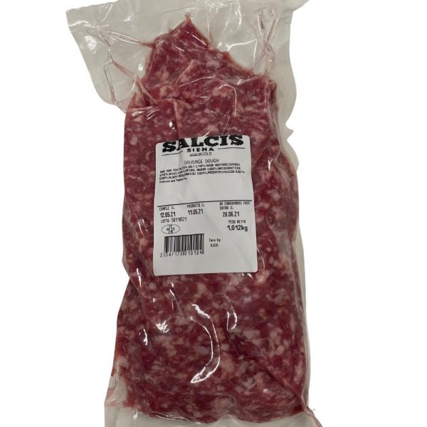 Salcis impasto sausage classic. Fresh sausage mince, ready to cook on Pizzas or Sauces. Cook prior to consumption