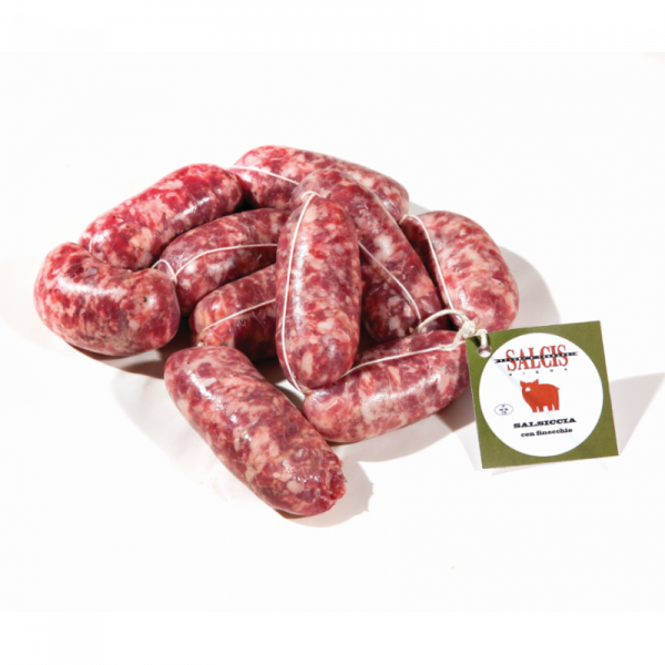Salcis sausage fennel 300g. Tuscan fresh sausages in fennel flavour, vacuum packed. Order now at cibosano.co.uk