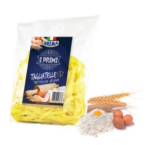 Brema fresh tagliatelle. Italian tagliatelle perfectly balanced with tasty fillings that can be enhanced by the finest sauces.