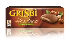 Grisbi' biscuits hazelnut cream. Exquisite cookies filled with a smooth and velvety cream: hazelnut cream.