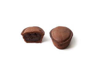 Pasticciotto Chocolate. Soft souffle with chocolate cream inside