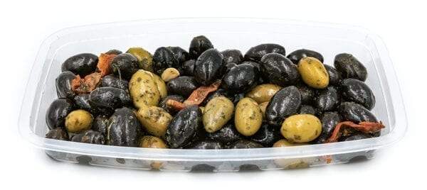 Olives mixed 3KG Ficacci. A mixture of Cerignola green and black olives 3KG. Order now at www.cibosano.co.uk
