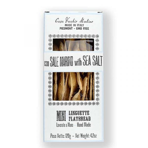 Vecchio mulino linguette sea salt 12x120g. Casa Vecchio Mulino Mini Linguette (flatbread) with Sea Salt. Order now