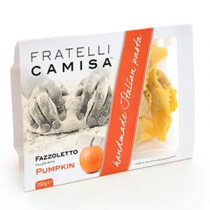 Fratelli Camisa pumpkin fazzoletto pasta remains true to its origins, with simple, fresh ingredients, lovingly hand crafted.