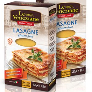Le Veneziane lasagne gluten free 12x250g. Both gluten and egg free these pasta sheets do not need to be pre cooked
