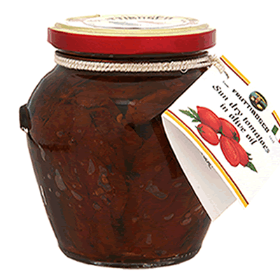 Fruttibosco sundried tomato in oil 12x290ml. Dried Tomatoes in Olive Oil in 290ml jars. Order now at cibosano.co.uk