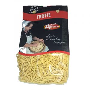 Astorino trofie made exclusively with 100% Italian durum wheat semolina, the result is a pasta with sensational texture & taste