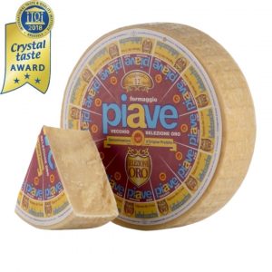 Agriform piave oro del tempo. This cheese is pale straw in colour with a full, nutty flavour that intensifies as the cheese matures.