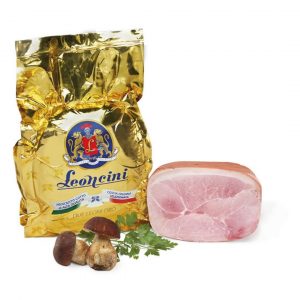 Leoncini prociutto cotto due leoni gold. Farmhouse High Quality Cooked Ham, from selected cuts. Very lean and trimmed to perfection.