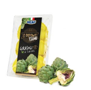 Brema girasoli artichoke Primissimi, original and authentic flavours, filled in round shaped egg pasta parcels.