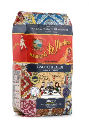 Gnocchi sardi Di Martino Dolce&Gabbana. The best Italian durum wheat semolina. 100% Italian durum wheat. High digestibility.