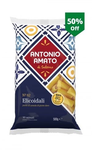 Antonio Amato elicoidali N.82 24x500g. Durum wheat semolina elicoidali pasta. Order now at cibosano.co.uk. SALE 50% OFF!