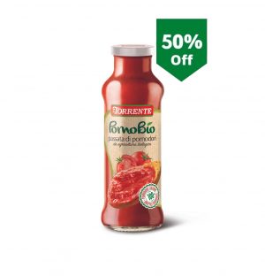 La Torrente PomoBio passata pomodoro peeled tomatoes come exclusively from organic crops in Southern Italy. SALE 50% OFF!