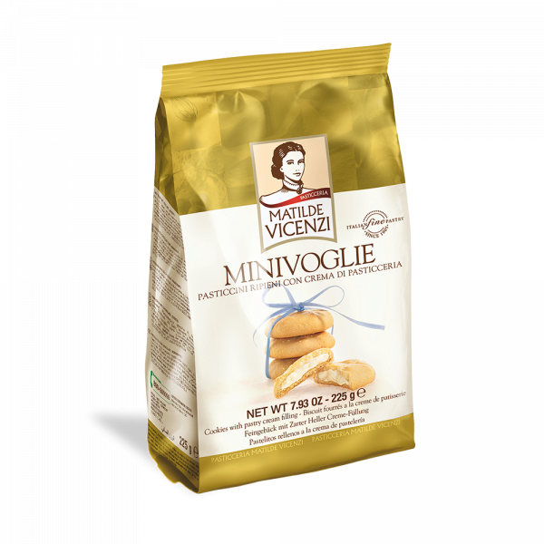 Vicenzi minivoglie lemon biscuits are soft and creamy perfect to sweeten any occasion, even for the most refined palates.