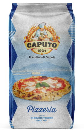 Caputo pizza flour blue. Type 00 flour. Elastic gluten and soft starch help to get a great hydration. Ideal for Neapolitan classic pizza