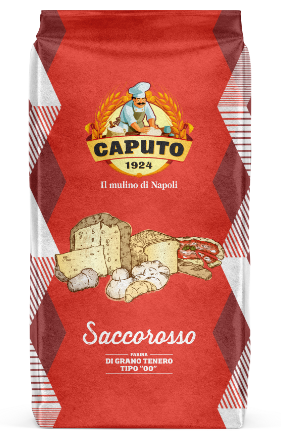 Caputo pizza flour red. Long fermentation Type 00 flour. Ideal for doughs with long rising times in chiller.