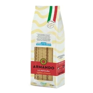 Armando mafalda made from 100% Italian durum wheat semolina and water, rough died and slow-dried. Order now!