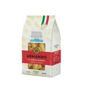 Armando mezza manica made from 100% Italian durum wheat semolina and water, rough died and slow-dried. Order now!