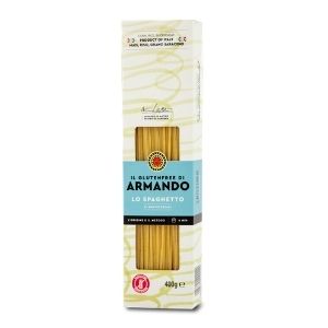 Armando spaghetti gluten free. Multicereal and made for coeliacs in the classic shape. Eco pack. Order now!