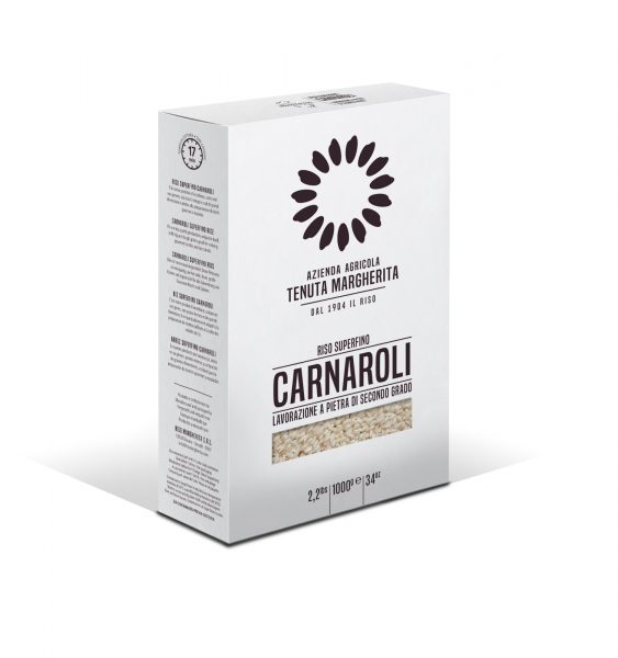Riso Margherita carnaroli. Big and tough grains good for cooking gourmet risotto recipes and rice salads. Order now