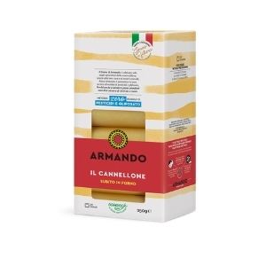 Armando cannellone made from 100% Italian durum wheat semolina and water, rough died and slow-dried. Order now!