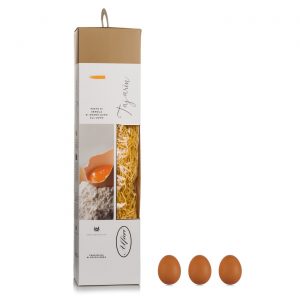 Egg pasta made from the very best extra quality durum wheat semolina and gives their pasta a brighter yellow colour than standard Semolina. 