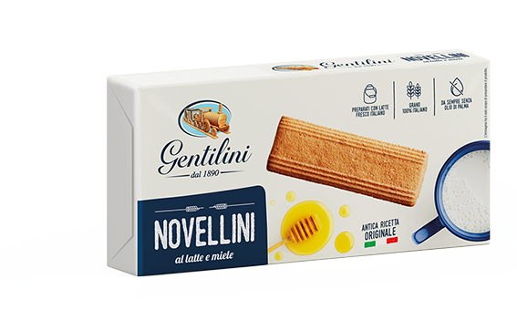 Gentilini novellini biscuits made in the same traditional way following the original recipe, and they are bronze wire-drawn.​