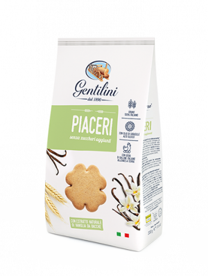 Gentilini biscuits no added sugar but still indulgent in flavour, for those who seek a balanced yet tasty biscuit.