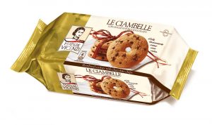 Vicenzi ciambelle chocolate chips. Classic and delicious shortcrust pastry cookies enriched with chocolate chips.