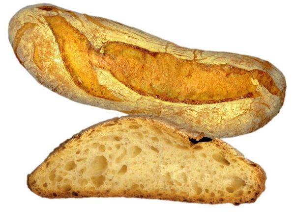 Oropan ciabatta semola bread. Frozen par-baked classic CIABATTA bread with remilled durum wheat semolina. Tasty and crunchy.