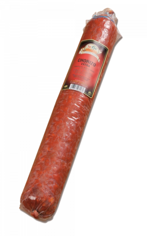 Riojana chorizo gran vela spicy. A unique microclimate, gives the products the delicate and perfect curing that characterizes them.