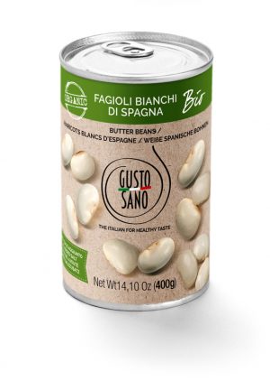 Organic butter beans 6x400g. Gusto Sano organic butter beans have no added salt or sugar. SALE 40% OFF!