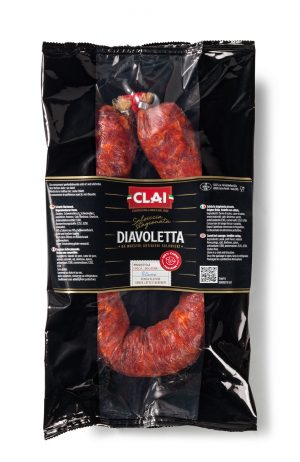  Clai sausage diavoletta spicy curved 500g. Clai salsiccia diavoletta piccante/spicy curved. Order now at cibosano.co.uk