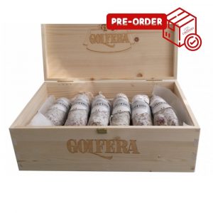 A top quality salami produced with the most noble and lean meats from Italian pork hams obtained according to PDO regulation. Cased in natural gut, which gives a delicate and sweet flavour.
