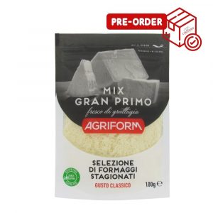Agriform Gran Primo mix grated is obtained from a selection of aged hard cheeses, including Grana Padano P.D.O.