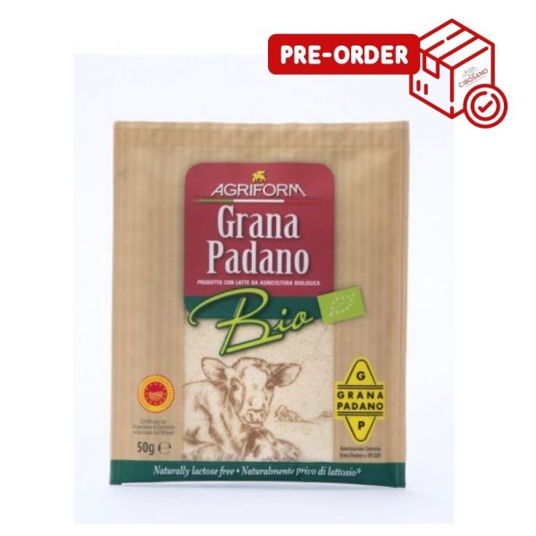 Agriform organic grated Grana Padano is produced with 100% organic milk. Order now on www.cibosano.co.uk
