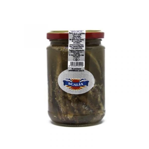 jar of whole anchovies in brine
