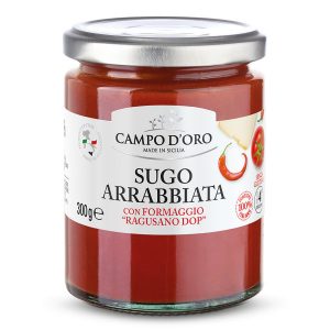 jar of arrabbiata tomato sauce
