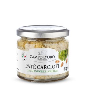 Delicious paté created with artichokes and Sicilian almonds