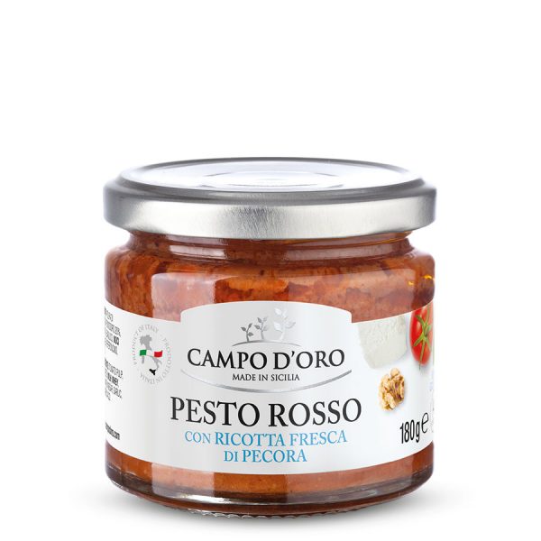 pesto rosso with ricotta