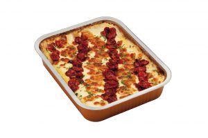 Lasagne alla sorrentina is made from a few simple ingredients, lasagne, fresh plum tomatoes, basil and mozzarella.  