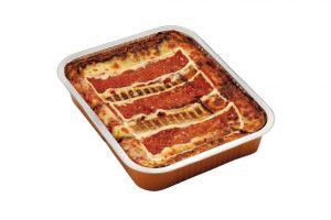 Aubergine parmesan is an Italian dish made with fried, sliced aubergines layered with cheese and tomato sauce, then baked.