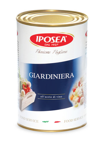 Iposea giardiniera 4250ml tin. Pickled vegetables in wine vinegar. Shop our range and order now at cibosano.co.uk