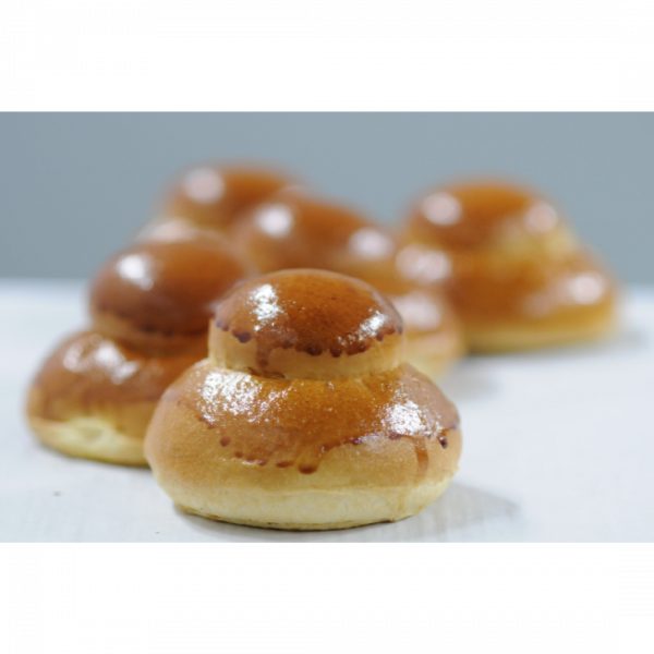 Brioche gelato 35x90g. Cooked and frozen confectionery product. Perfect for ice cream. Order now at cibosano.co.uk