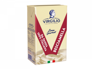Virgilio besciamella sauce 12x1000ml. Virgilio besciamella sauce, ideal for lasagne. Shop our rnage and order now at cibosano.co.uk