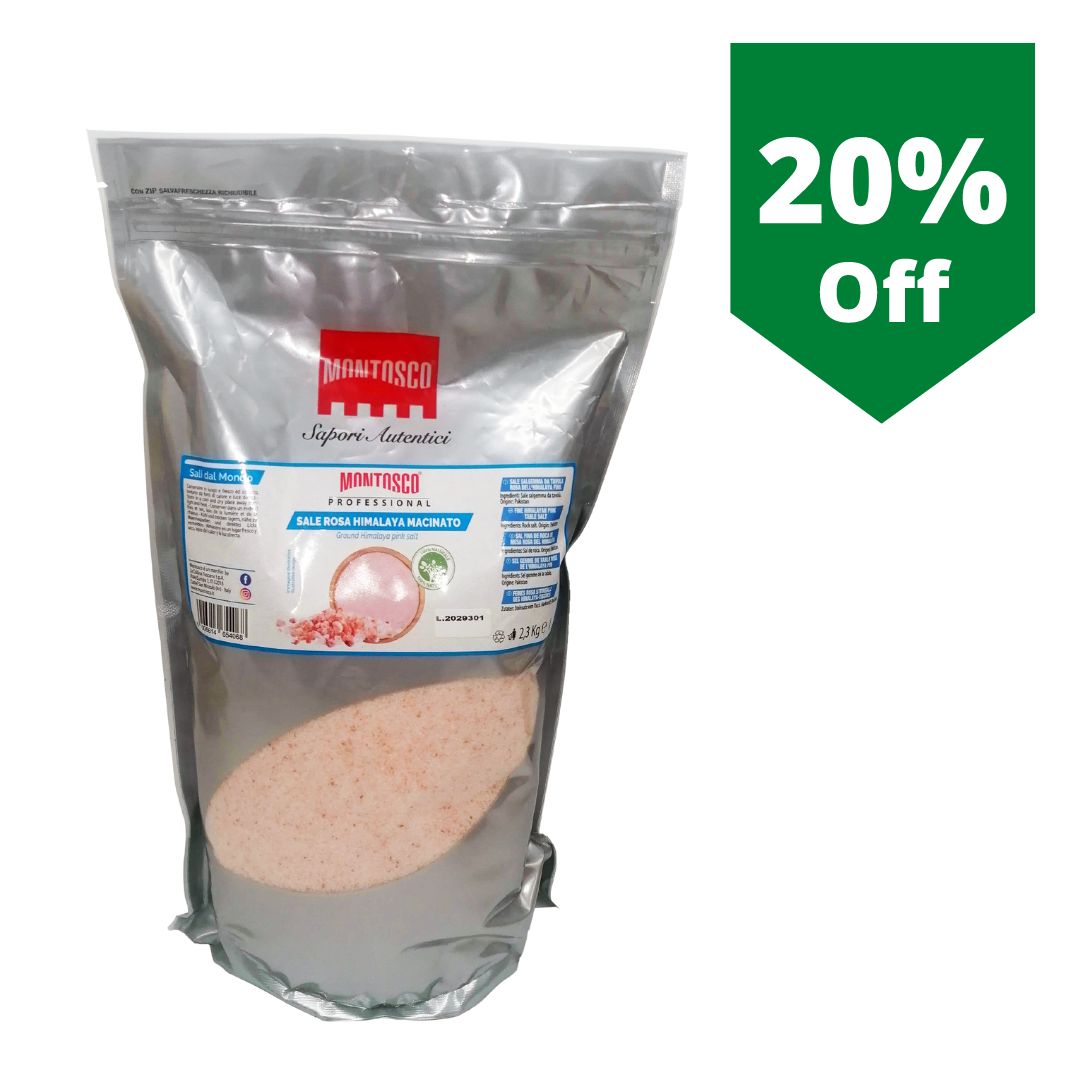 MONTOSCO HIMALAYA PINK SALT(FINE) 2300g - Cibosano